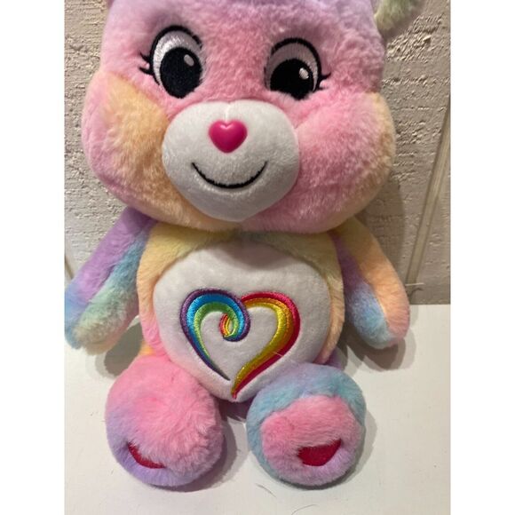 Care Bears Rainbow Heart Unlock the Magic Togetherness 14in Bear Plush Toy - Picture 2 of 12